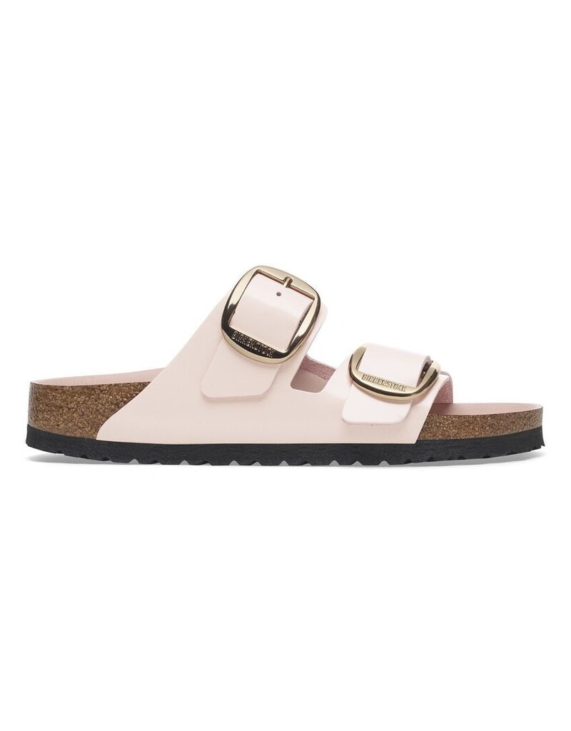 BIRKENSTOCK ARIZONA BIG BUCKLE HIGH SHINE LEATHER-LIGHT ROSE