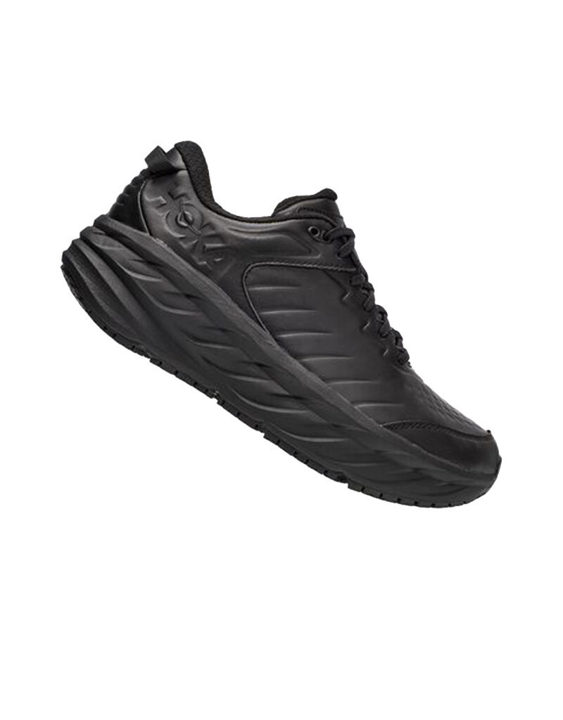HOKA ONE ONE MEN'S BONDI SLIP-RESISTANT-BLACK / BLACK