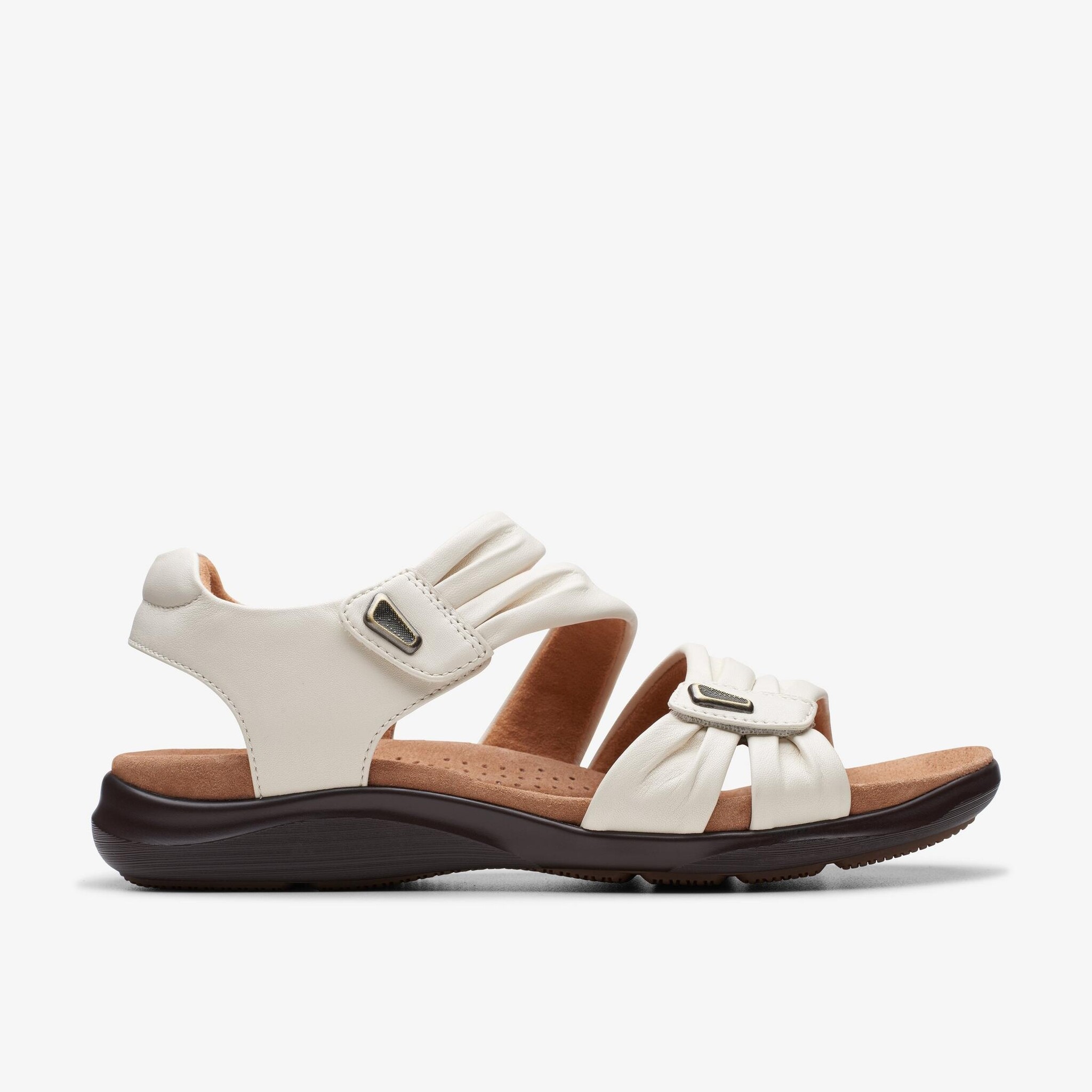CLARKS WOMEN'S KITLY AVE LEATHER-OFF WHITE