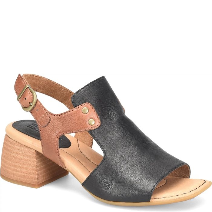 BORN WOMEN'S SYLVIE-BLACK/BROWN