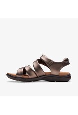 CLARKS WOMEN'S KITLY AVE LEATHER-BRONZE
