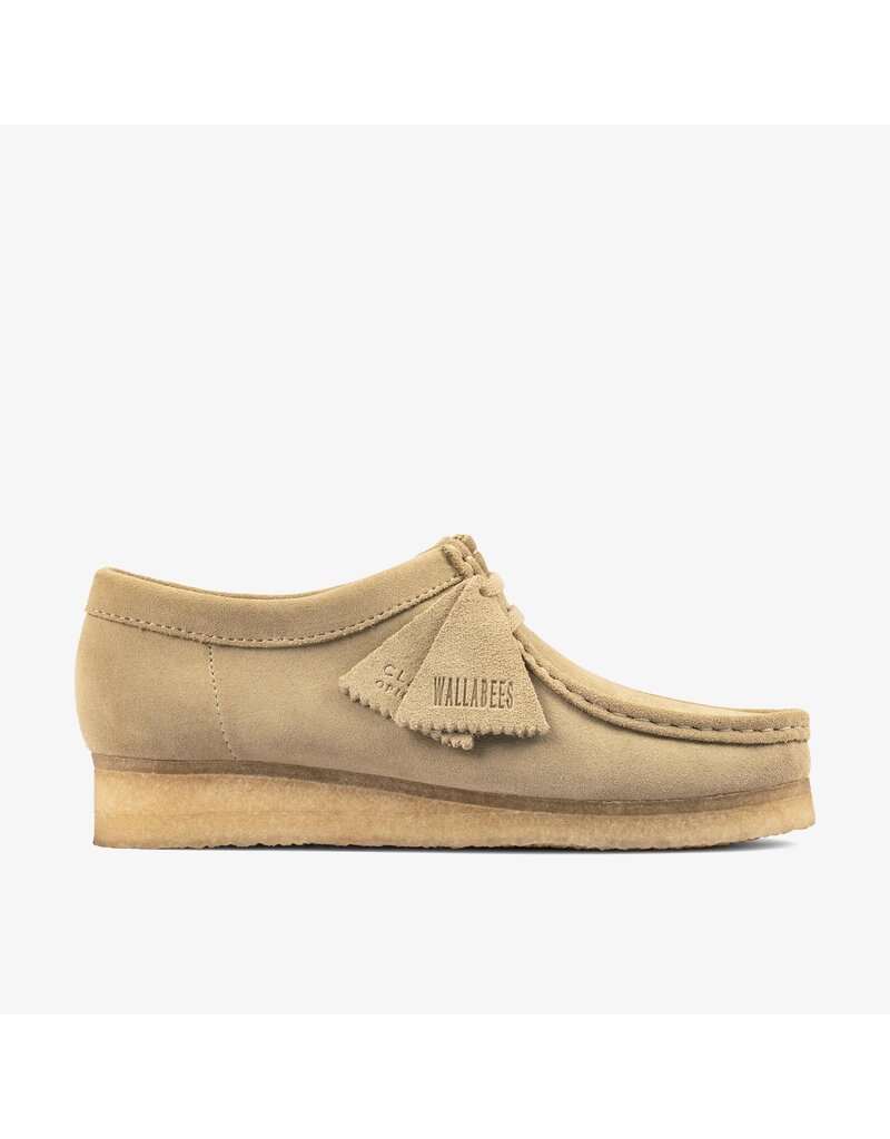 CLARKS WOMEN'S WALLABEE-MAPLE SUEDE