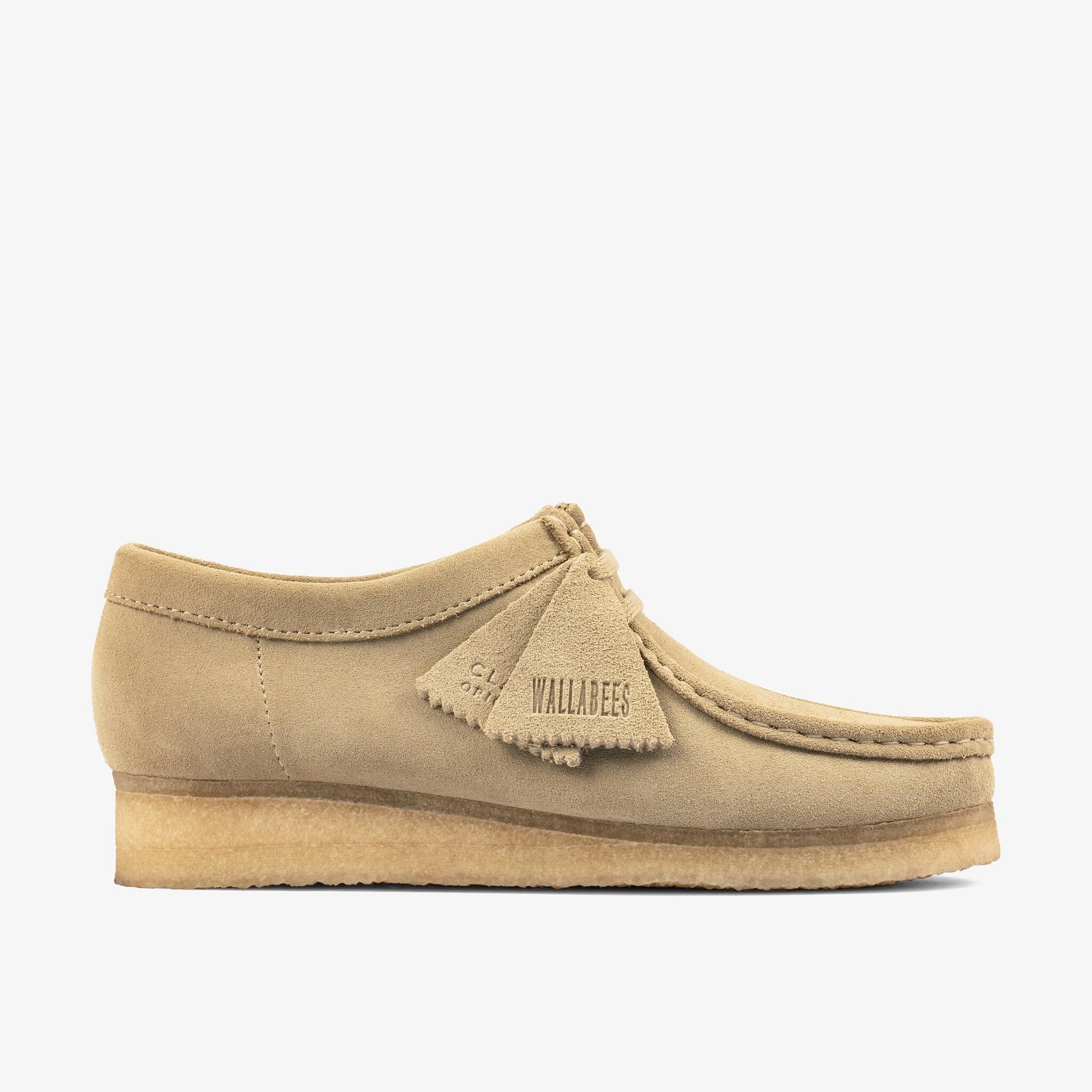 CLARKS WOMEN'S WALLABEE-MAPLE SUEDE