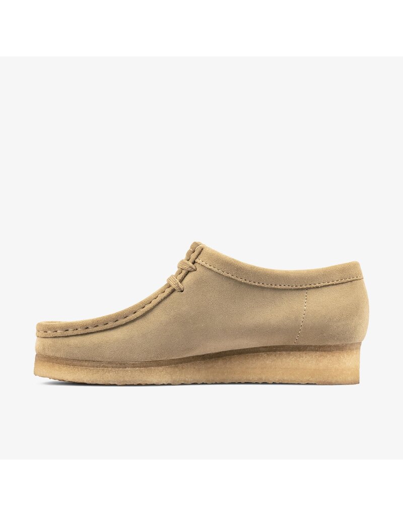 CLARKS WOMEN'S WALLABEE-MAPLE SUEDE