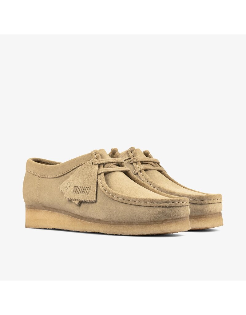 CLARKS WOMEN'S WALLABEE-MAPLE SUEDE