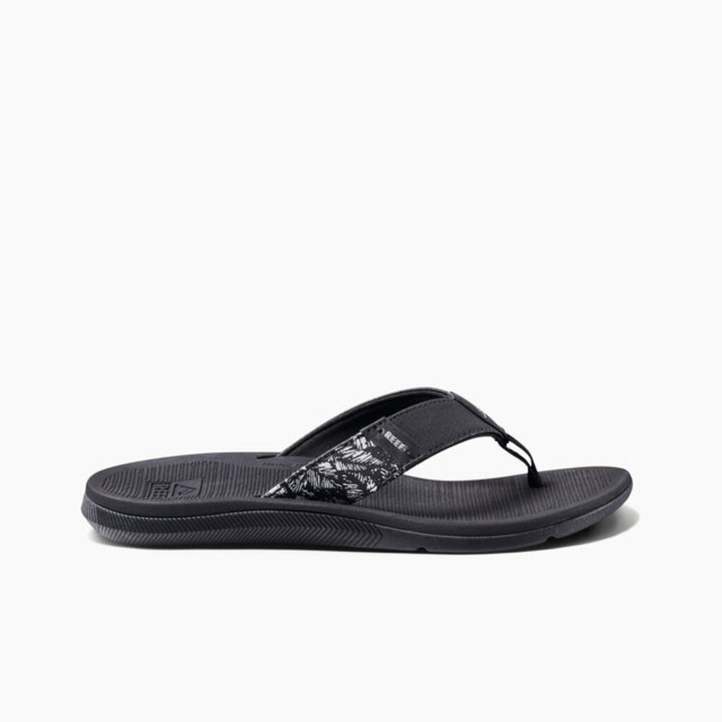 REEF WOMEN'S SANTA ANA-BLACK/WHITE