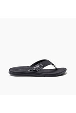 REEF WOMEN'S SANTA ANA-BLACK/WHITE