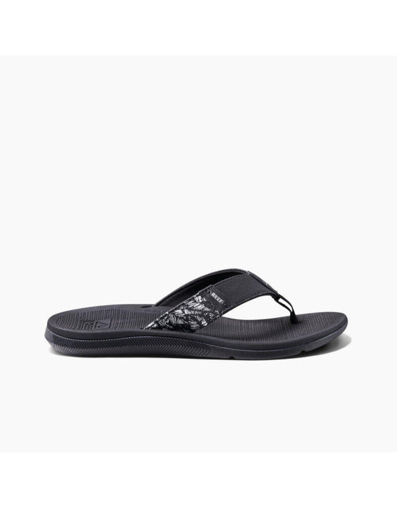 REEF WOMEN'S SANTA ANA-BLACK/WHITE