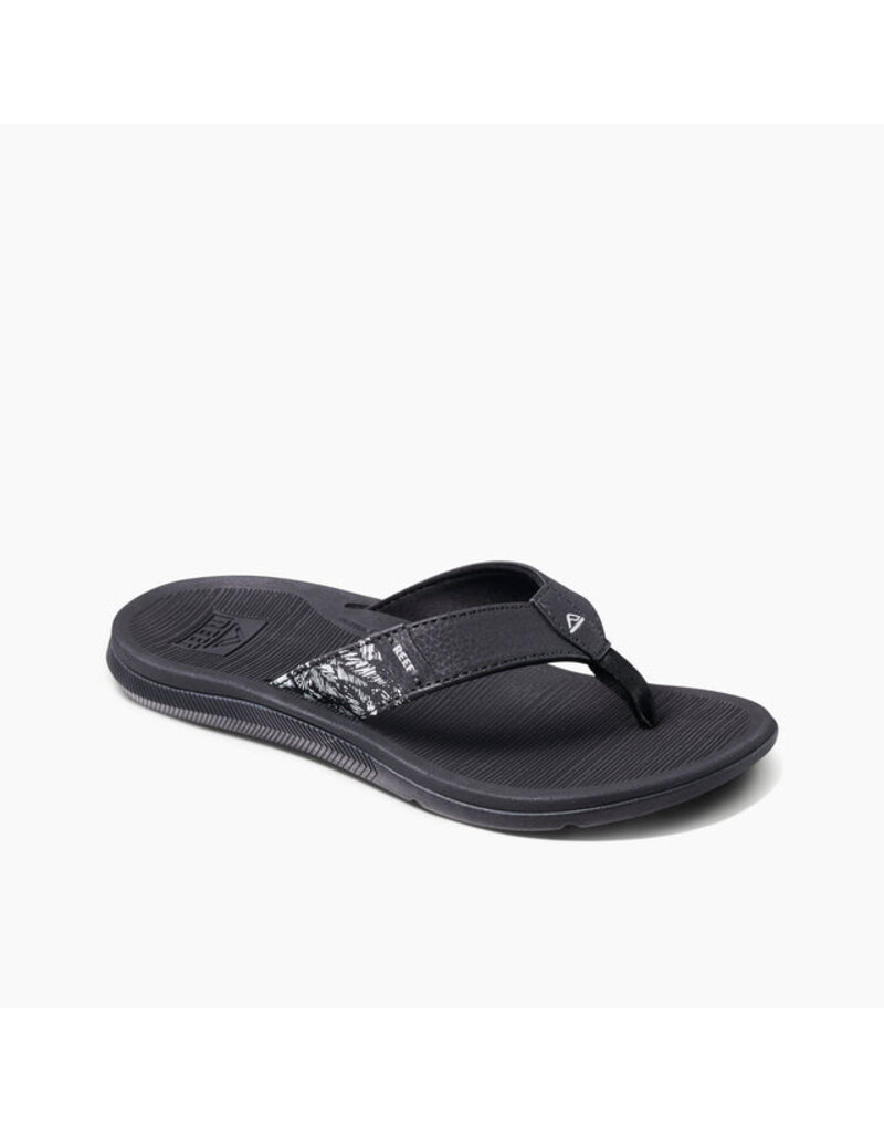 REEF WOMEN'S SANTA ANA-BLACK/WHITE