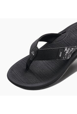 REEF WOMEN'S SANTA ANA-BLACK/WHITE