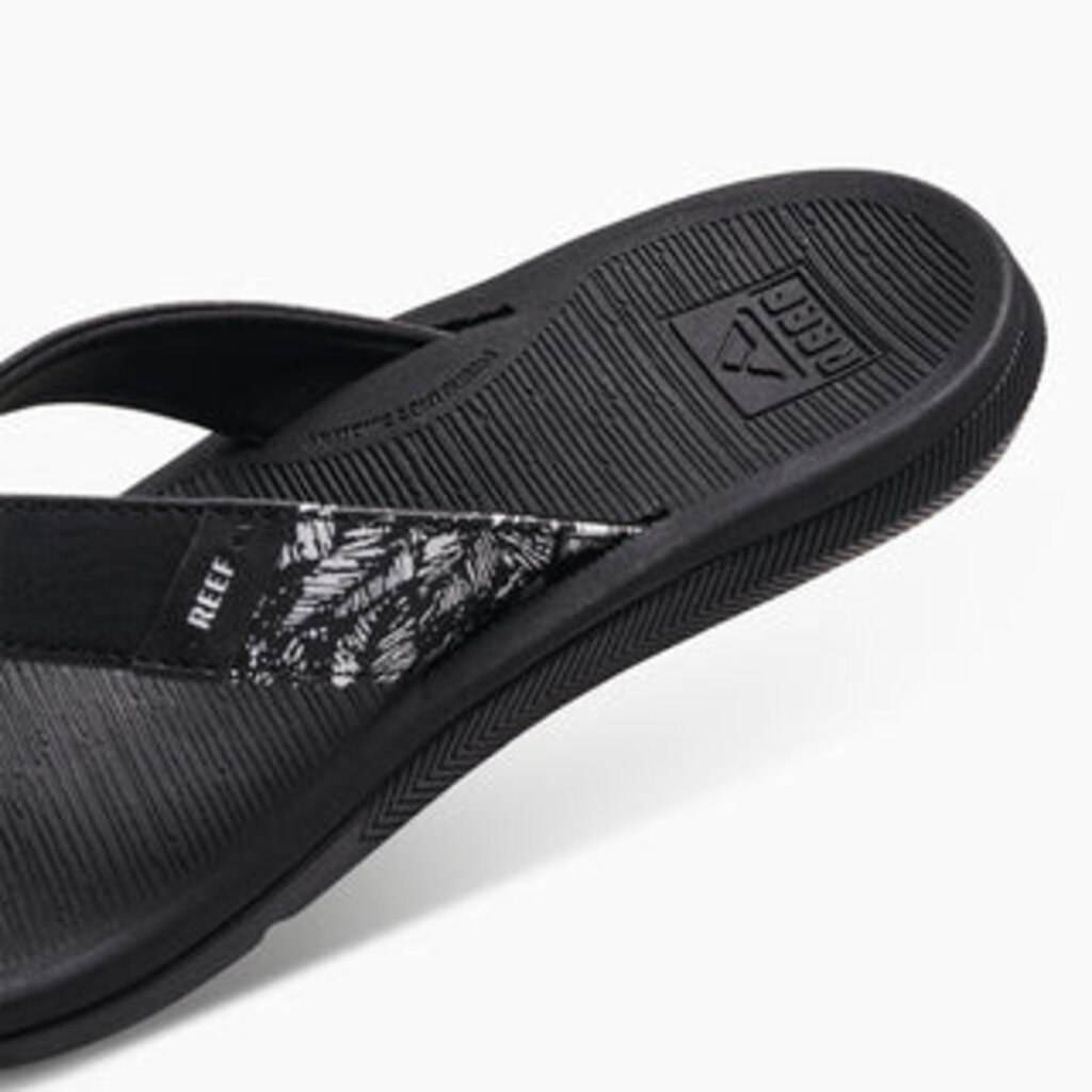 REEF WOMEN'S SANTA ANA-BLACK/WHITE