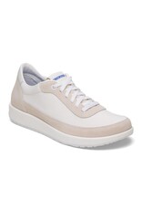 BIRKENSTOCK HONNEF CITY SUEDE/TEXTILE-WHITE/WHITE