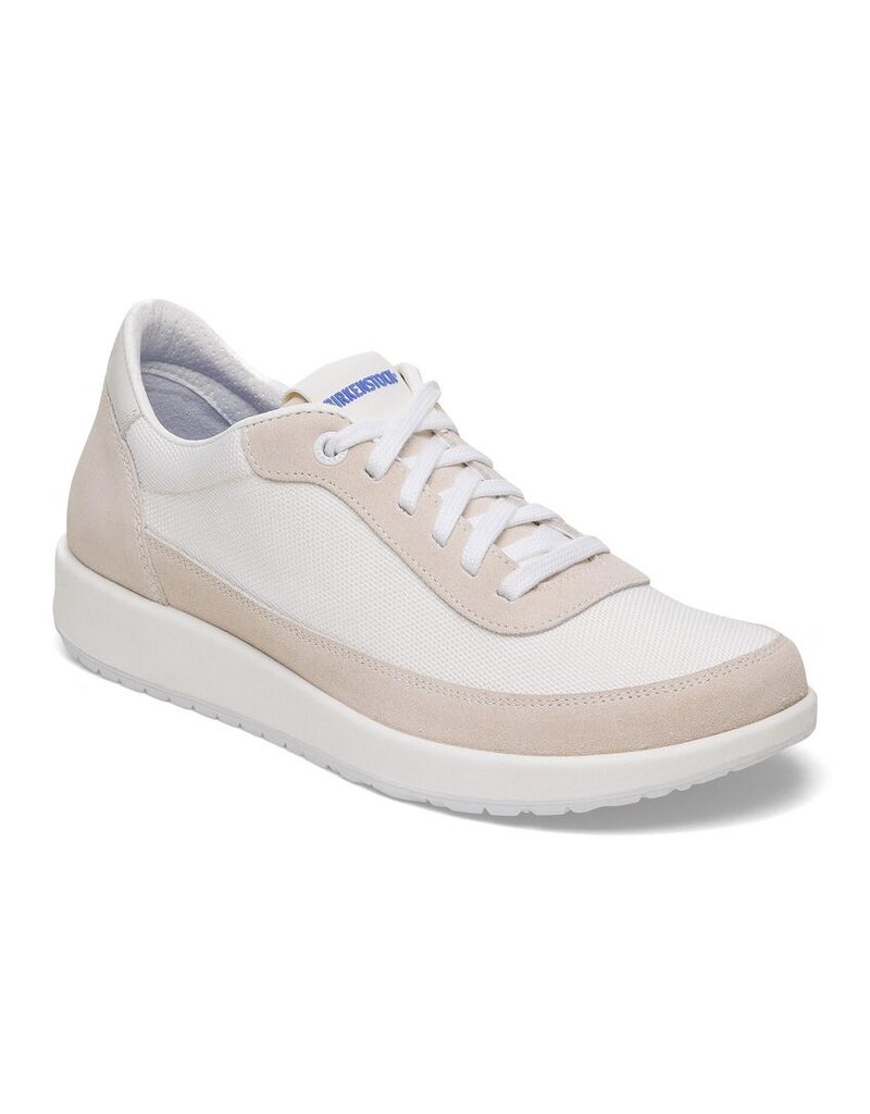 BIRKENSTOCK HONNEF CITY SUEDE/TEXTILE-WHITE/WHITE
