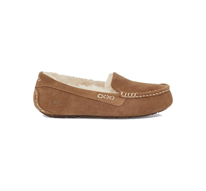 UGG WOMEN'S ANSLEY SLIPPER-CHESTNUT