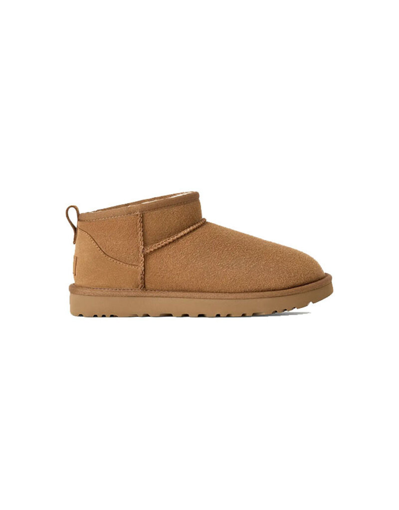 UGG WOMEN'S CLASSIC ULTRA MINI BOOT-CHESTNUT