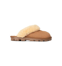 UGG WOMEN'S COQUETTE SLIPPER-CHESTNUT