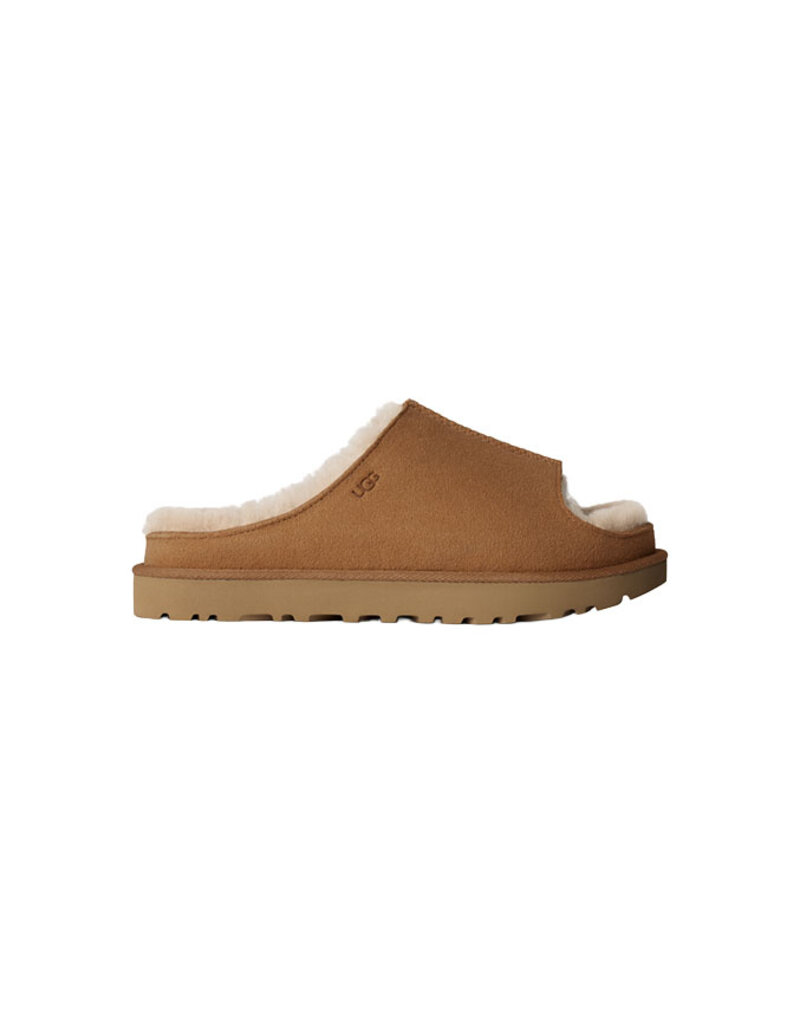 UGG WOMEN'S GREENPORT SLIDE-CHESTNUT
