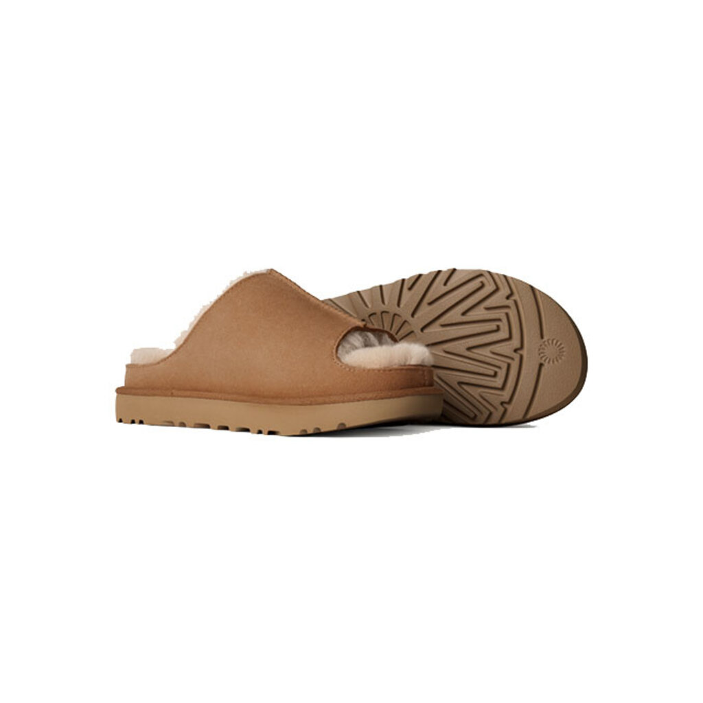 UGG WOMEN'S GREENPORT SLIDE-CHESTNUT
