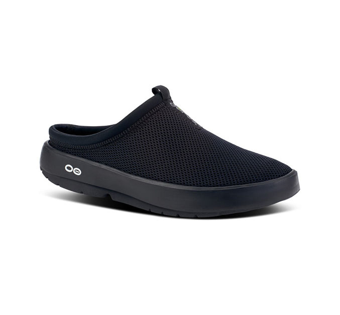 OOFOS MEN'S OOCOOZIE SPORT MULE-BLACK
