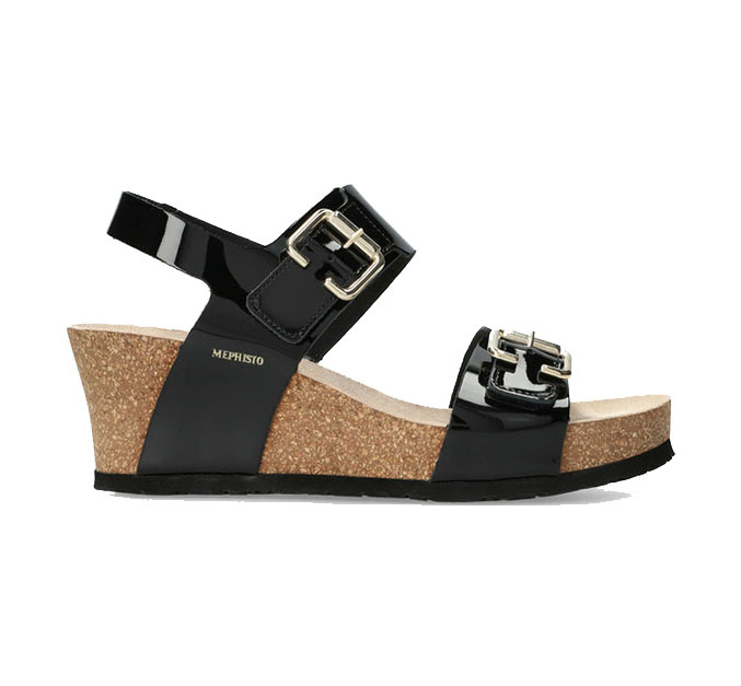 MEPHISTO WOMEN'S LISSANDRA-BLACK VERNIS