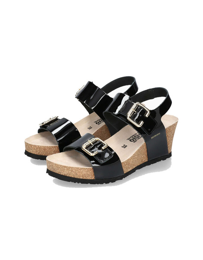 MEPHISTO WOMEN'S LISSANDRA-BLACK VERNIS