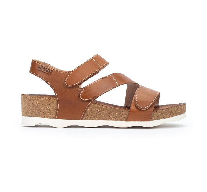PIKOLINOS WOMEN'S MAHON 3 STRAP-BRANDY