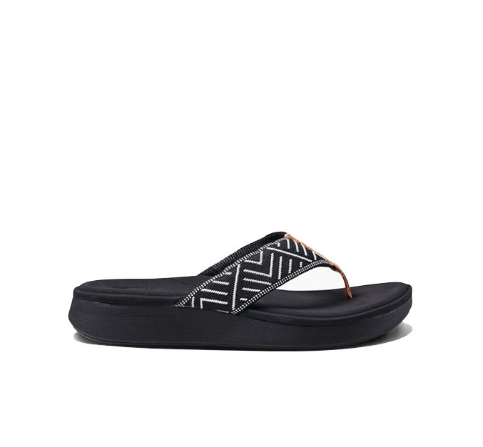 REEF WOMEN'S CUSHION CLOUD TX-BLACK GEO