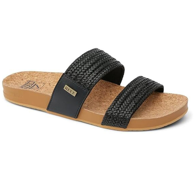 REEF WOMEN'S VISTA BRAID II-BLACK/TAN