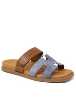 DJANGO & JULIETTE WOMEN'S NODETTE-WASHED DENIM/TAN