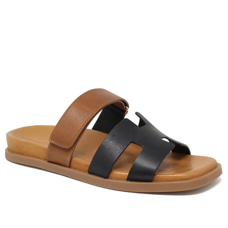 DJANGO & JULIETTE WOMEN'S NODETTE LEATHER-BLACK/TAN