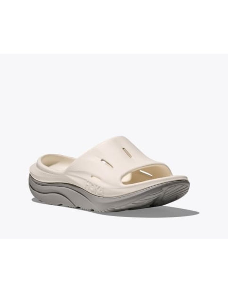 HOKA ONE ONE ORA RECOVERY SLIDE 3-ALABASTER/STARDUST