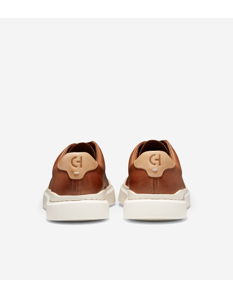 COLE HAAN MEN'S GRANDPRO RALLY LASER CUT SNEAKER BRITISH TAN/IVORY