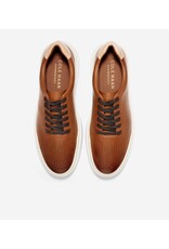 COLE HAAN MEN'S GRANDPRO RALLY LASER CUT SNEAKER BRITISH TAN/IVORY