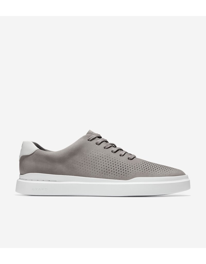 COLE HAAN MEN'S GRANDPRO RALLY LASER CUT SNEAKER IRON/OPTIC WHITE