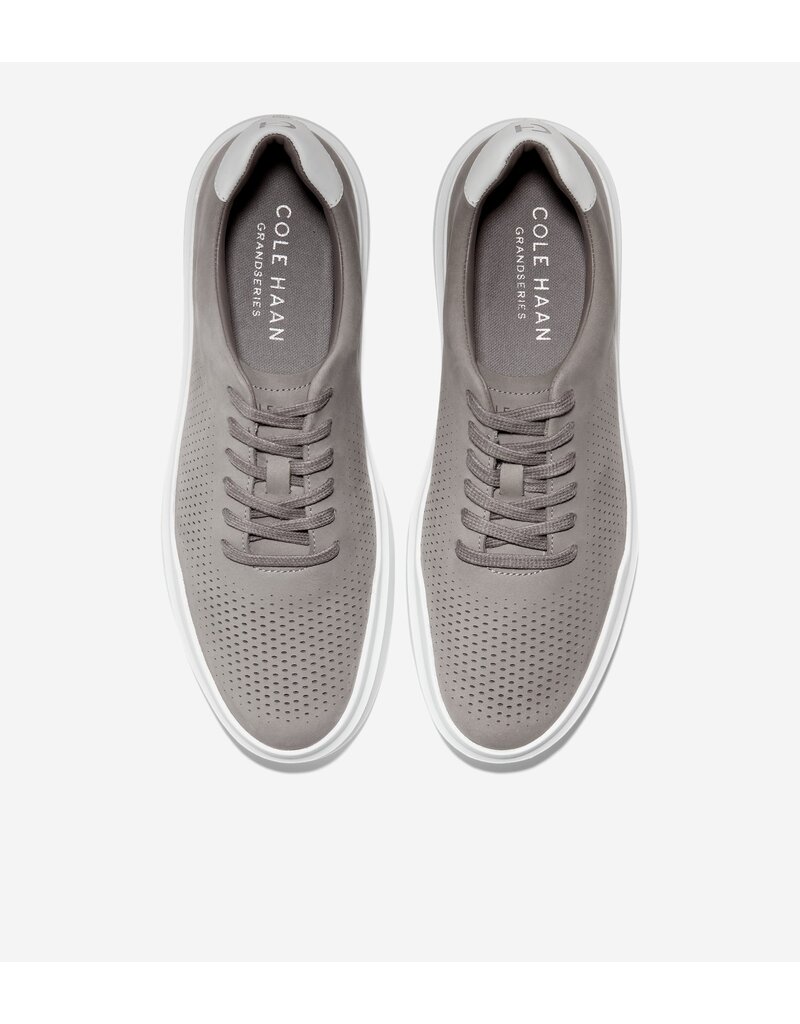 COLE HAAN MEN'S GRANDPRO RALLY LASER CUT SNEAKER IRON/OPTIC WHITE