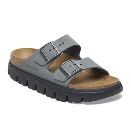 BIRKENSTOCK ARIZONA CHUNKY SUEDE-BASALT GRAY