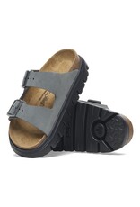 BIRKENSTOCK ARIZONA CHUNKY SUEDE-BASALT GRAY