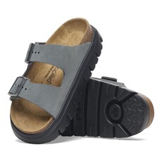 BIRKENSTOCK ARIZONA CHUNKY SUEDE-BASALT GRAY