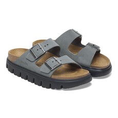 BIRKENSTOCK ARIZONA CHUNKY SUEDE-BASALT GRAY