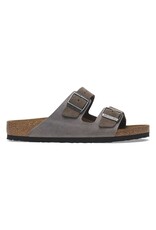 BIRKENSTOCK ARIZONA SUEDE/OILED LEATHER-CONCRETE GRAY/IRON