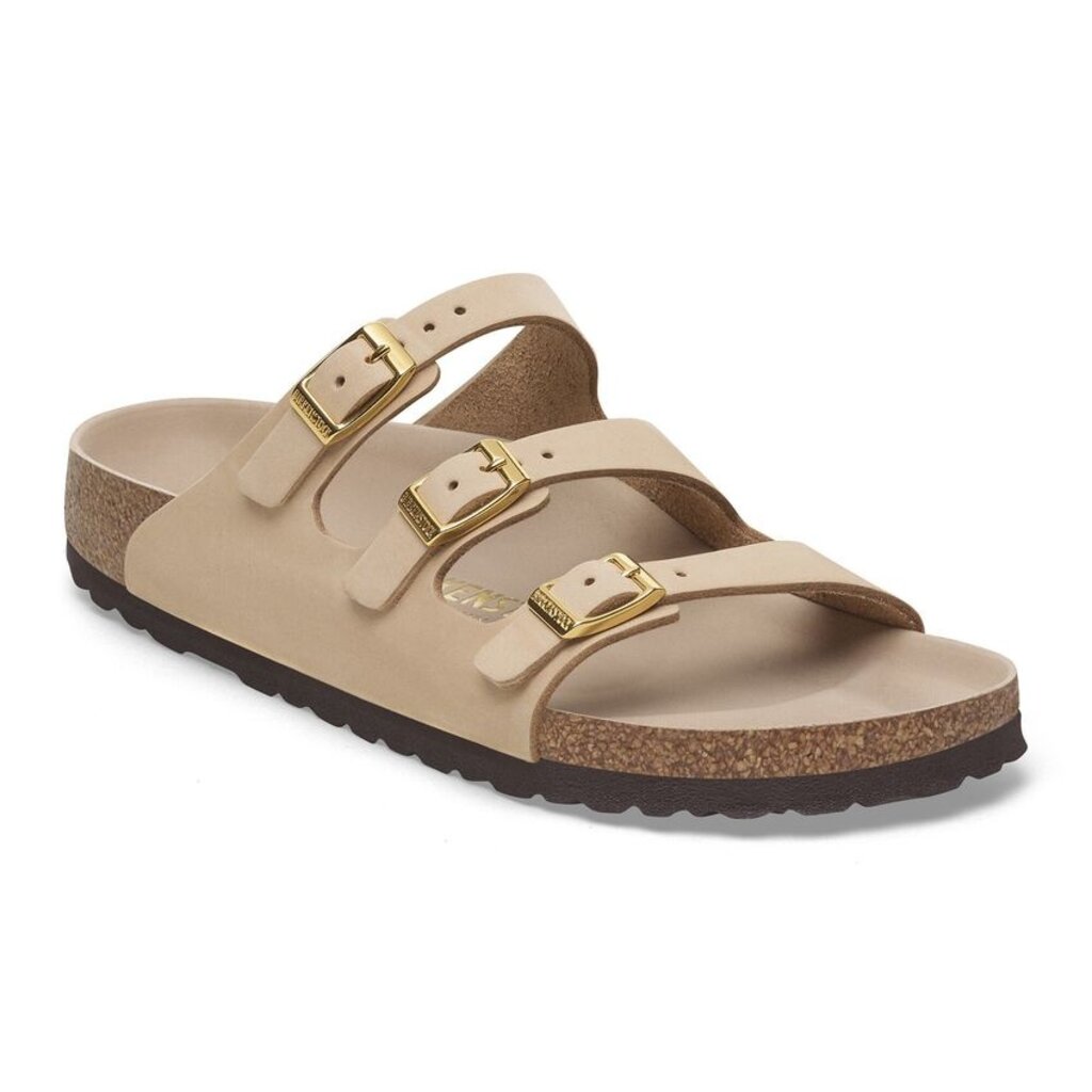 BIRKENSTOCK FLORIDA HEX NUBUCK-SANDCASTLE