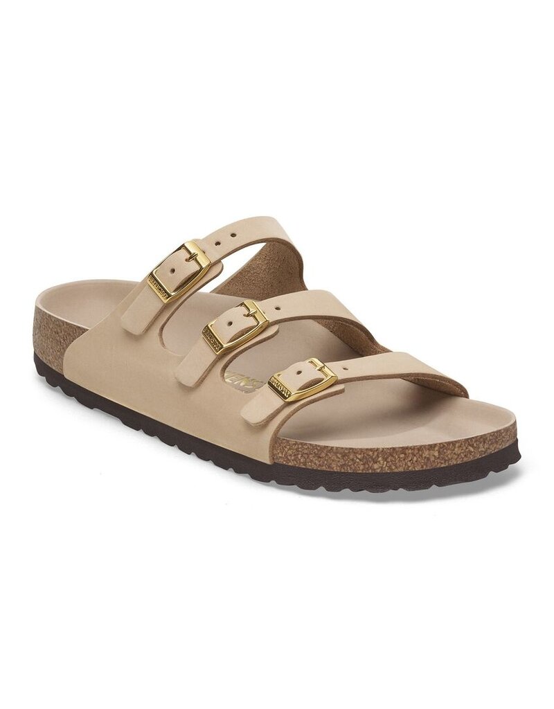 BIRKENSTOCK FLORIDA HEX NUBUCK-SANDCASTLE