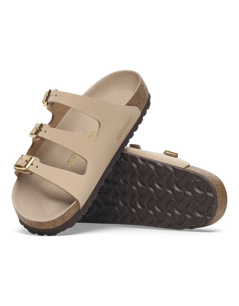 BIRKENSTOCK FLORIDA HEX NUBUCK-SANDCASTLE