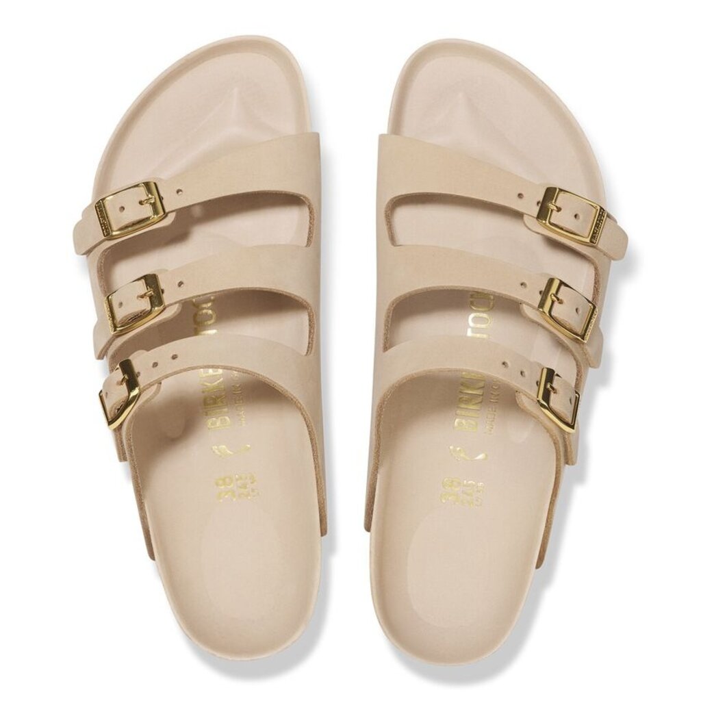 BIRKENSTOCK FLORIDA HEX NUBUCK-SANDCASTLE