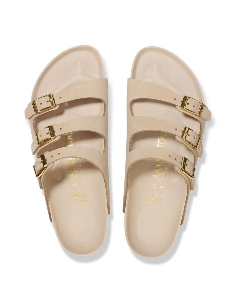 BIRKENSTOCK FLORIDA HEX NUBUCK-SANDCASTLE