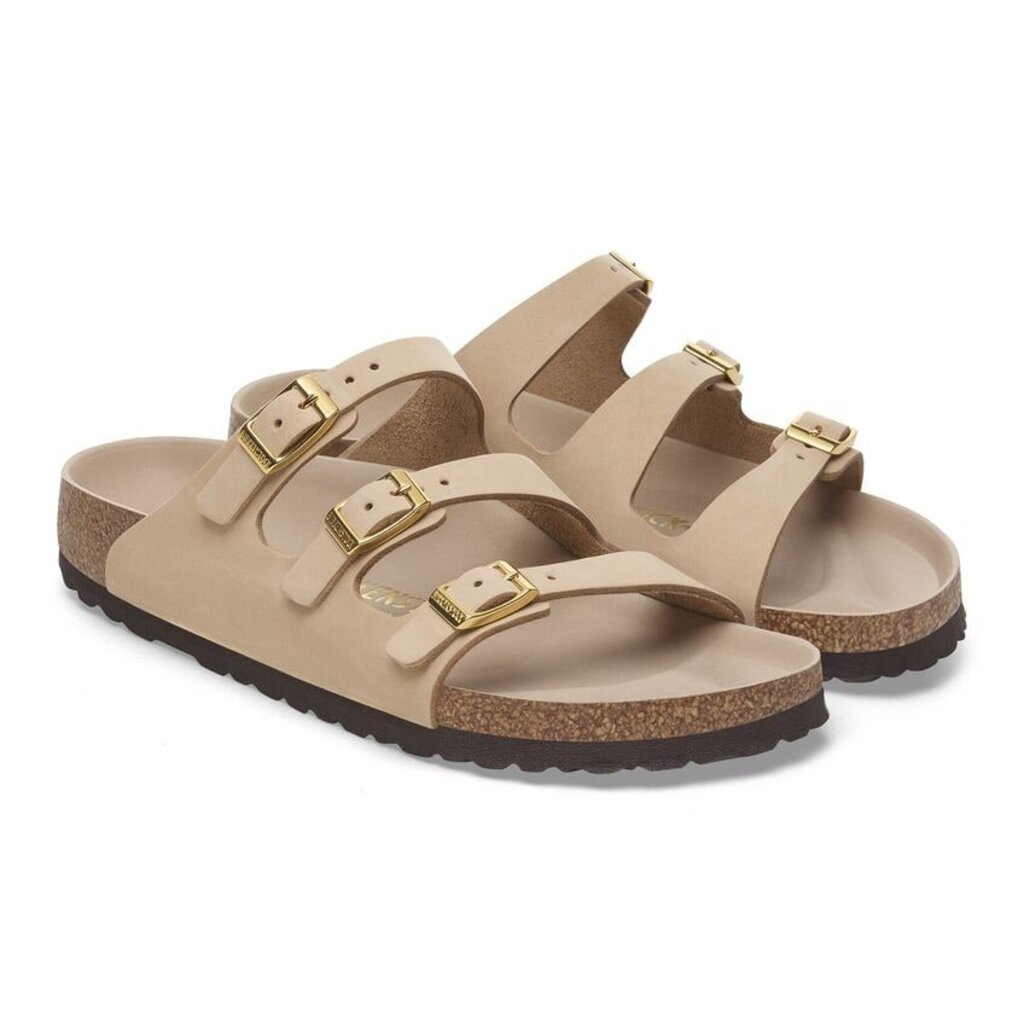 BIRKENSTOCK FLORIDA HEX NUBUCK-SANDCASTLE