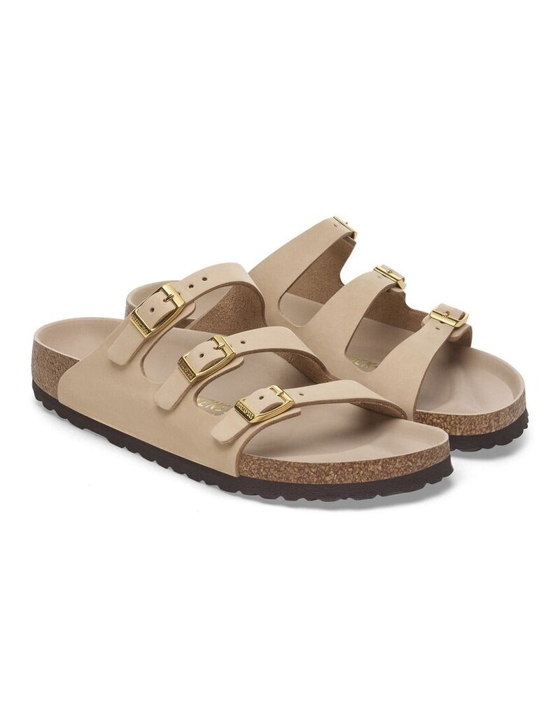 BIRKENSTOCK FLORIDA HEX NUBUCK-SANDCASTLE