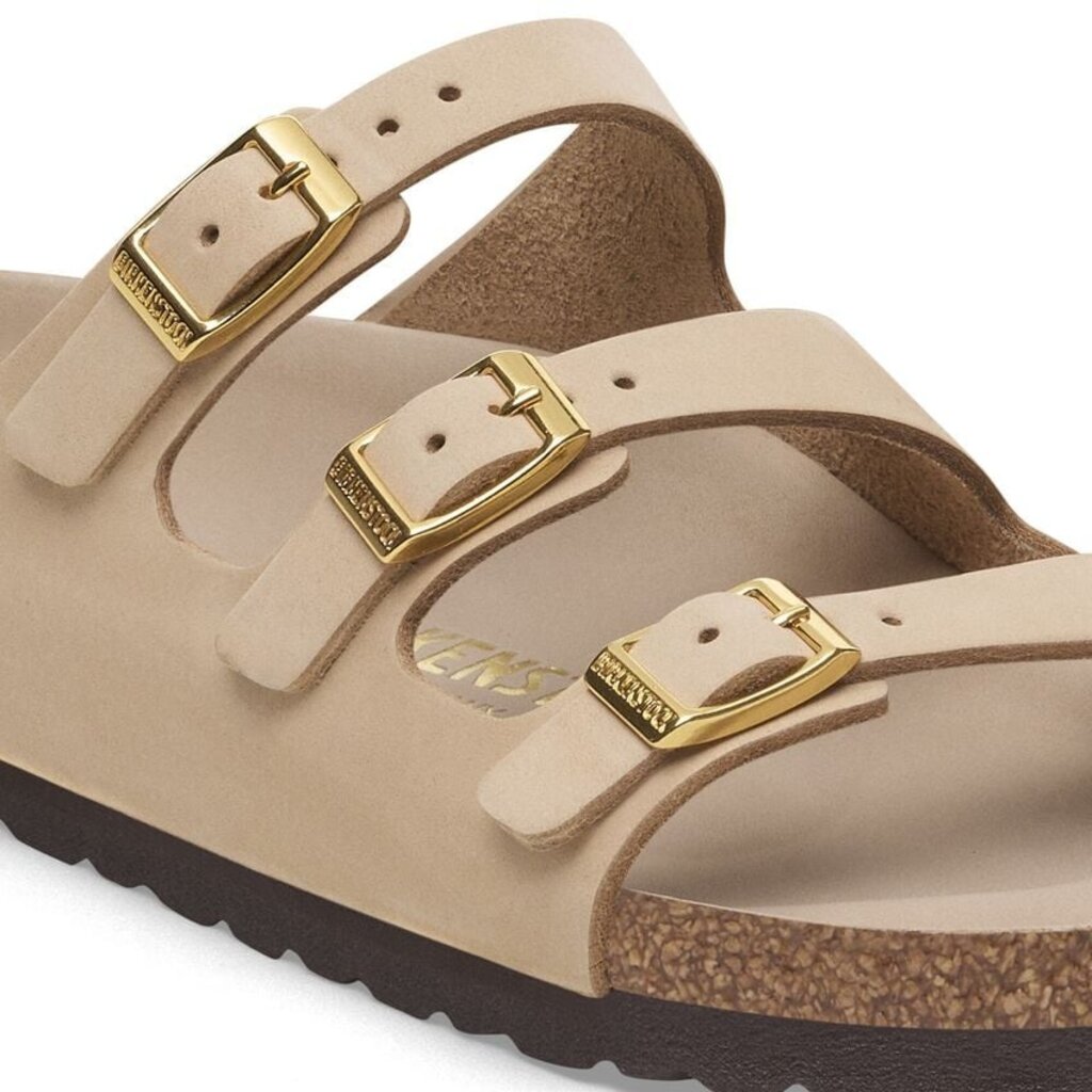 BIRKENSTOCK FLORIDA HEX NUBUCK-SANDCASTLE