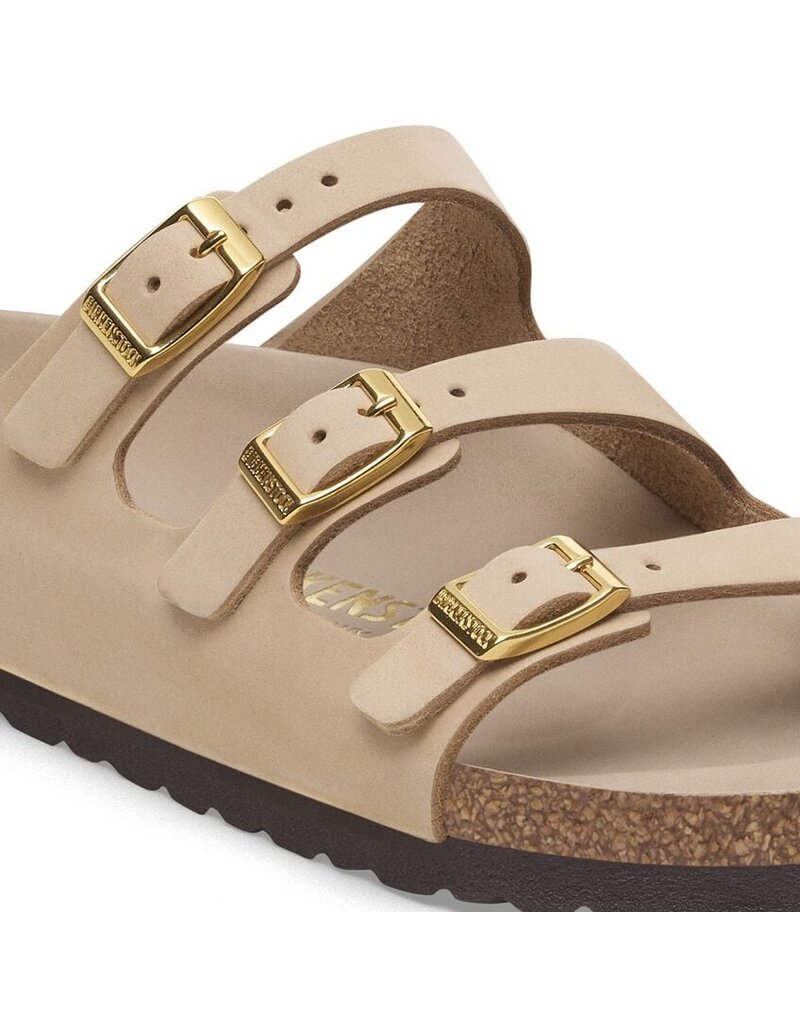 BIRKENSTOCK FLORIDA HEX NUBUCK-SANDCASTLE