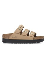 BIRKENSTOCK FLORIDA III PLATFORM NUBUCK-SANDCASTLE